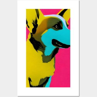 Colorful Corgi Posters and Art